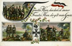„Steh’ ich in finst’rer Mitternacht“ <br />
Bildpostkarten aus dem Ersten Weltkrieg