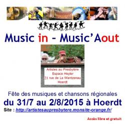 Festival pluridisciplinaire "Music in - Music" : Fête des musiques et chansons régionales