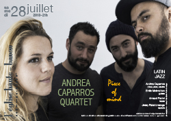 Concert - Andrea Caparros Quartet - « Piece of mind »