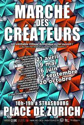 Marché des Créateurs - 70 artistes place de Zurich à Strasbourg