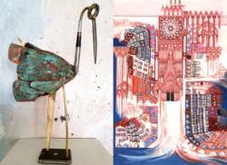 Pinto sculptures et Brigitte Wagner peintures