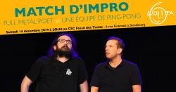 Match d’Impro : Full Metal Poet vs Une Équipe de Ping-Pong