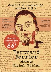 Bertrand Ferrier chante Michel Bühler au Théâtre du Gouvernail