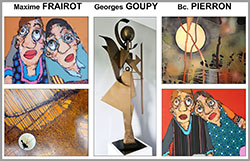Exposition A QUOI CA RIME ?  : Maxime FRAIROT, Georges GOUPY, Bernard-Christian PIERRON