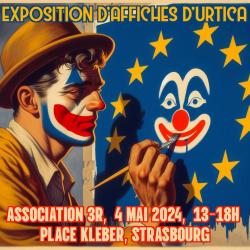 @UrticaUrtica expose à Strasbourg.
Expo graphique promo paix